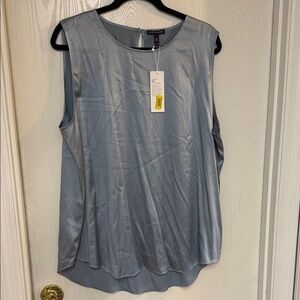 Calvin Klein Light Blue Sleeveless Blouse